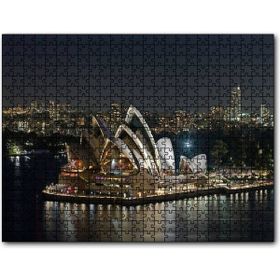 Cakapuzzle Avustralya Sydney Gece Manzarası Mdf 1000 Parça Puzzle