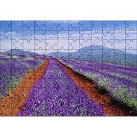 Cakapuzzle Avustralya Tazmanya Lavanta Tarlaları 120 Parça Ahşap Puzzle