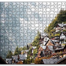 Cakapuzzle Avusturya Dağlarında Masalsı Evler Mdf 255 Parça Puzzle