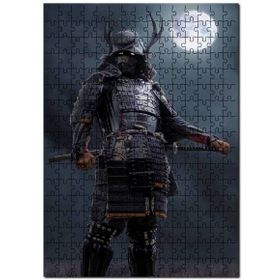 Cakapuzzle Ay Savaşçısı Japon Savaşçı Mdf 120 Parça Puzzle