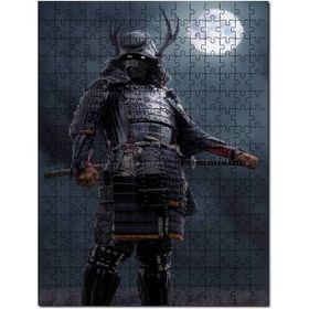 Cakapuzzle Ay Savaşçısı Japon Savaşçı Mdf 120 Parça Puzzle