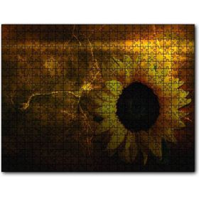 Cakapuzzle Ayçiçeği Çatlak Zeminde Kadın Figürü 255 Parça Puzzle