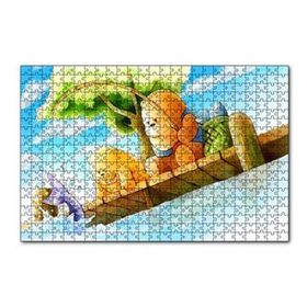 Cakapuzzle Ayı Bubu Balık Tutuyor 120 Parça Ahşap Puzzle
