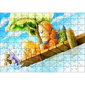 Cakapuzzle Ayı Bubu Balık Tutuyor Mdf 120 Parça Puzzle