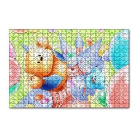 Cakapuzzle Ayı Bubu ve Balonlar 120 Parça Ahşap Puzzle
