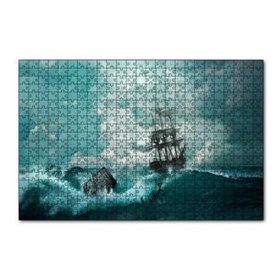 Cakapuzzle Azgın Dalgalar ve Yelkenli 120 Parça Ahşap Puzzle