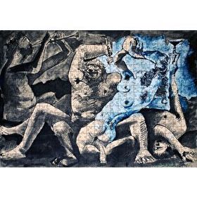 Cakapuzzle Bacchanale 1955 By Pablo Picasso Mdf 500 Parça Puzzle