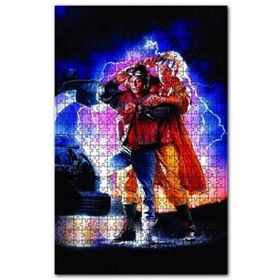 Cakapuzzle Back to the Future Profesör ve Marty Görseli Puzzle
