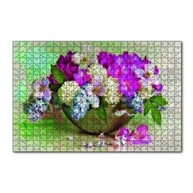 Cakapuzzle Bahar Çiçekler Tabakta 120 Parça Ahşap Puzzle