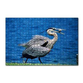 Cakapuzzle Balıkçıl ve Ağzında Yemeği 120 Parça Ahşap Puzzle
