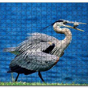 Cakapuzzle Balıkçıl ve Ağzında Yemeği Mdf 1000 Parça Puzzle