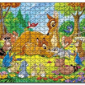 Cakapuzzle Bambi Annesi ve Arkadaşları Mdf 1000 Parça Puzzle