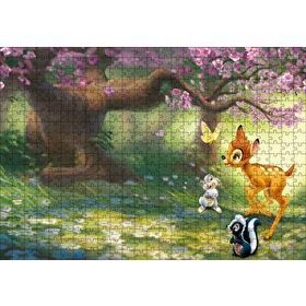 Cakapuzzle Bambi ve Arkadaşları Ormanda 120 Parça Ahşap Puzzle