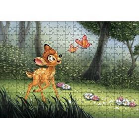 Cakapuzzle Bambi ve Kelebekler 120 Parça Ahşap Puzzle