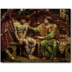 Cakapuzzle Bandajlı Aşk ve Umut Yağlıboya Mdf 120 Parça Puzzle