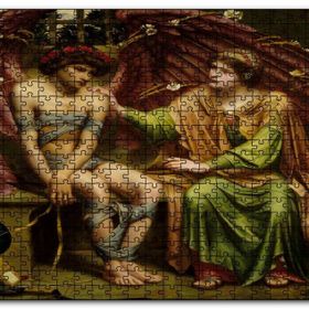Cakapuzzle Bandajlı Aşk ve Umut Yağlıboya Mdf 255 Parça Puzzle