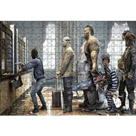Cakapuzzle Banka Soygunu Sırası İllüstrasyon 120 Parça Ahşap Puzzle