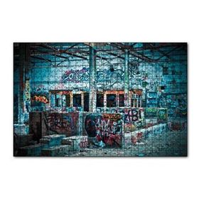 Cakapuzzle Banliyö İzbelerinde Graffiti 120 Parça Ahşap Puzzle
