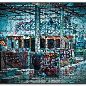 Cakapuzzle Banliyö İzbelerinde Graffiti Mdf 255 Parça Puzzle