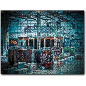 Cakapuzzle Banliyö İzbelerinde Graffiti Mdf 255 Parça Puzzle