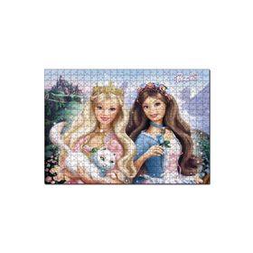 Cakapuzzle Barbie Bebekler ve Beyaz Kedi 255 Parça Puzzle