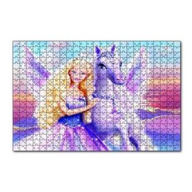 Cakapuzzle Barbie Ve Pegasusun Büyüsü Görseli 120 Parça Ahşap Puzzle