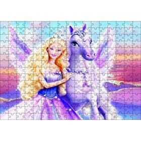 Cakapuzzle Barbie Ve Pegasusun Büyüsü Görseli 120 Parça Ahşap Puzzle