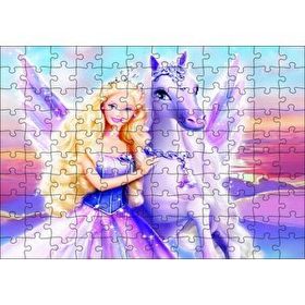 Cakapuzzle Barbie Ve Pegasusun Büyüsü Görseli 120 Parça Ahşap Puzzle