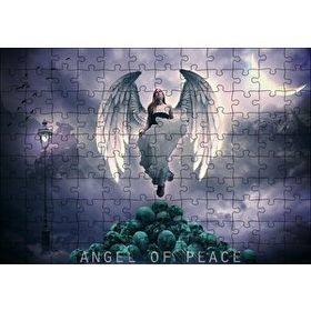 Cakapuzzle Barış Meleği ve Kurukafalar 120 Parça Ahşap Puzzle