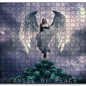 Cakapuzzle Barış Meleği ve Kurukafalar Mdf 120 Parça Puzzle