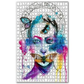 Cakapuzzle Başak Burcu Sulu Boya Çizim Görseli Ahşap 1000 Parça Puzzle