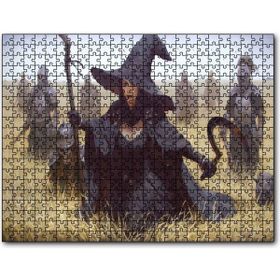 Cakapuzzle Başaklar Arasında Cadı ve Ölü Şövalyeler Mdf 120 Parça Puzzle