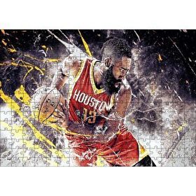 Cakapuzzle Basketbol James Harden 120 Parça Ahşap Puzzle