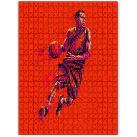 Cakapuzzle Basketbolcu Çizim Prizma Ahşap 500 Parça Puzzle