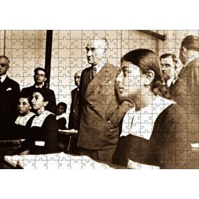 Cakapuzzle Başöğretmen Mustafa Kemal Atatürk 120 Parça Ahşap Puzzle