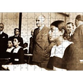 Cakapuzzle Başöğretmen Mustafa Kemal Atatürk Mdf 120 Parça Puzzle