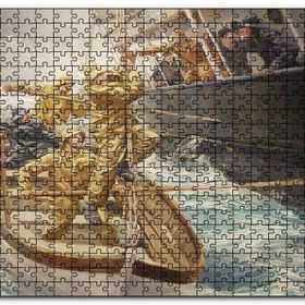Cakapuzzle Batan Gemi ve Filikada Görevliler Mdf 1000 Parça Puzzle
