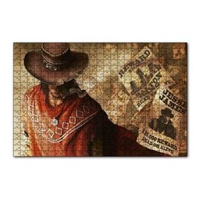Cakapuzzle Batıdaki En Hızlı Kovboy Görseli 120 Parça Ahşap Puzzle