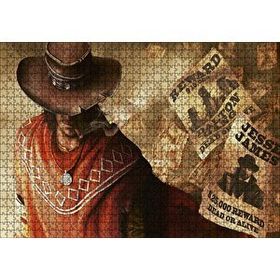 Cakapuzzle Batıdaki En Hızlı Kovboy Görseli 120 Parça Ahşap Puzzle