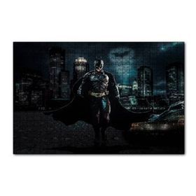 Cakapuzzle Batman Kara Şövalye ve Gökyüzünde Logosu 120 Parça Ahşap Puzzle