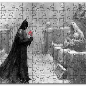 Cakapuzzle Batman Mezarlığı Görseli Mdf 500 Parça Puzzle