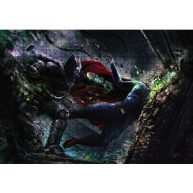 Cakapuzzle Batman Superman Ezici Yumruk 120 Parça Ahşap Puzzle