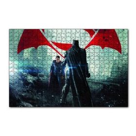 Cakapuzzle Batman Superman Son Dövüş 120 Parça Ahşap Puzzle