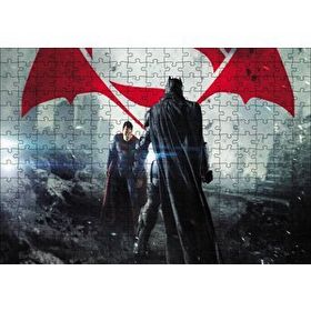 Cakapuzzle Batman Superman Son Dövüş 120 Parça Ahşap Puzzle