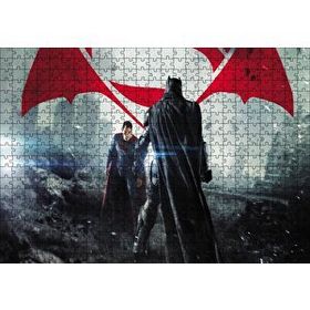 Cakapuzzle Batman Superman Son Dövüş 120 Parça Ahşap Puzzle