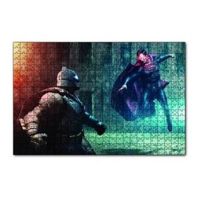 Cakapuzzle Batman ve Superman Mücadelesi 120 Parça Ahşap Puzzle