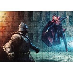 Cakapuzzle Batman ve Superman Mücadelesi 120 Parça Ahşap Puzzle