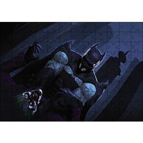 Cakapuzzle Batman VS Joker Mücadelesi 120 Parça Ahşap Puzzle
