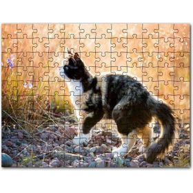 Cakapuzzle Batman Yan Profil Karanlık Arkaplan Mdf 255 Parça Puzzle