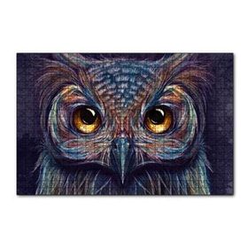 Cakapuzzle Baykuş Dijital Renkli Çizim 120 Parça Ahşap Puzzle